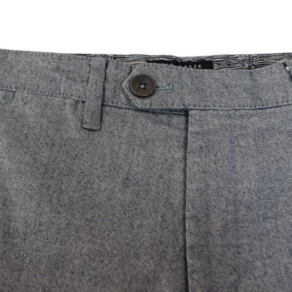 Ted Baker London Blue Gray Pants 30R x 30L Slim Fit Smart Casual Businesscore - Picture 5 of 10